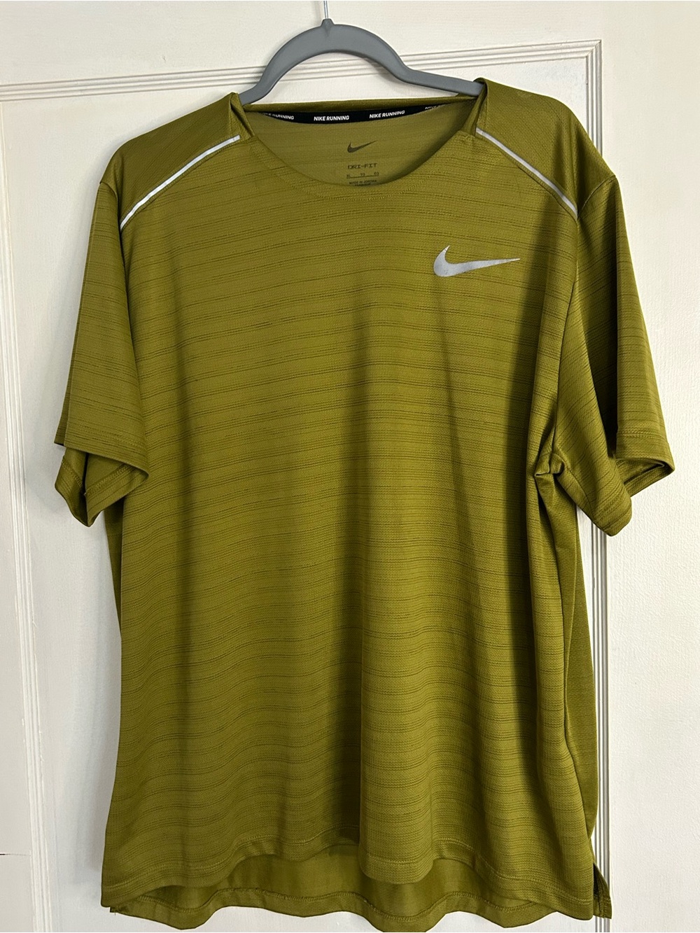 Nike Olive Green Dri-FIT Short Sleeve Training Tee